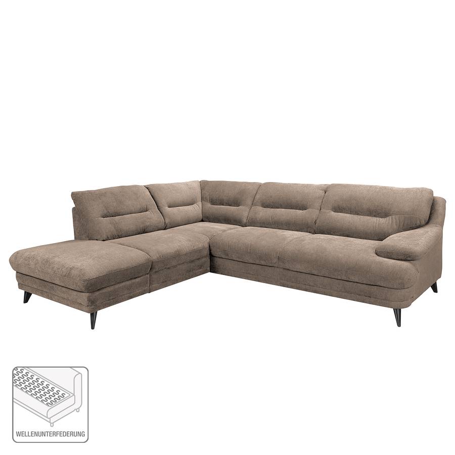 Rechts Lutz I Ottomane Ecksofa Davorstehend MicrofaserTaupe rhCstQd