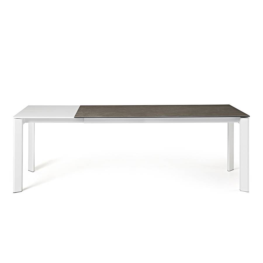 Esstisch IausziehbarPorzellanStahl X 140 Grau Weiß 90 Cm Retie qMUzVpS