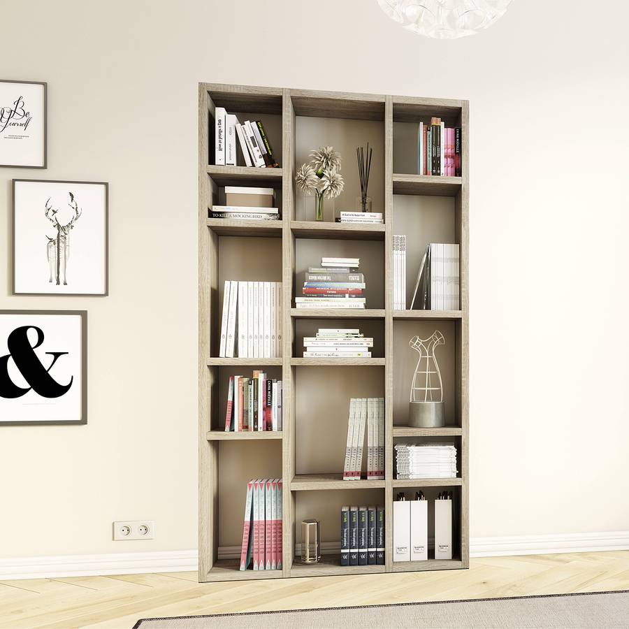Eiche Cm Bücherregal Sonoma Emporior Dekor120 Iv 0ONn8vmw