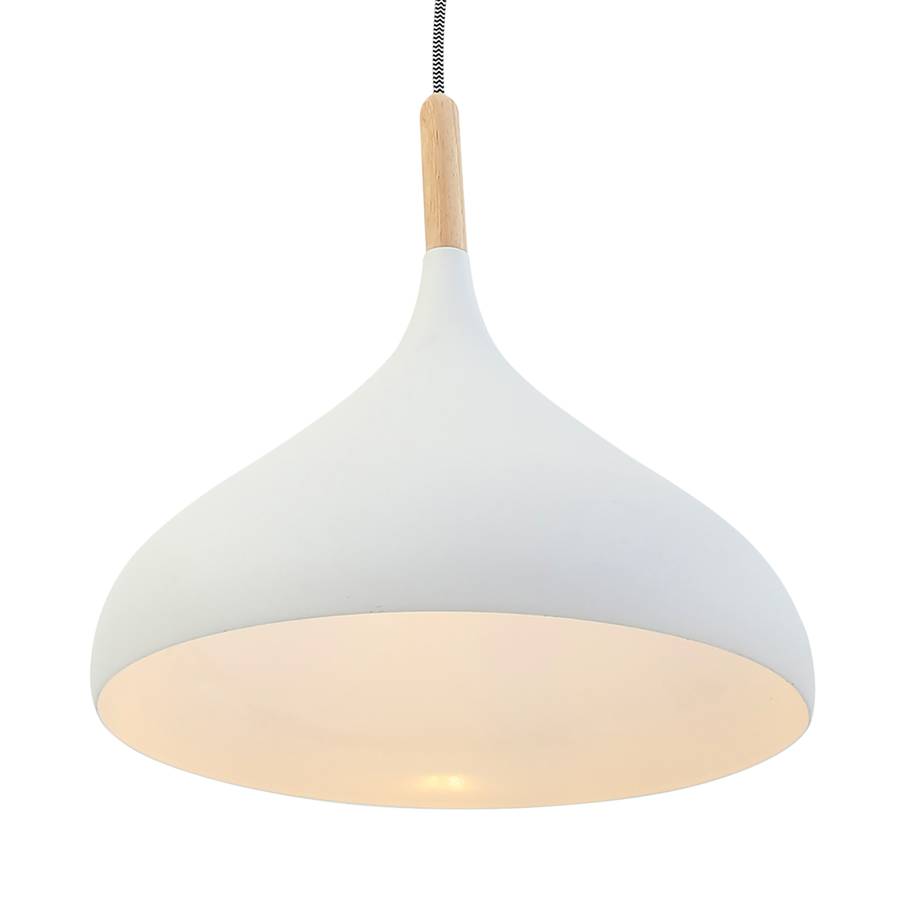 AluminiumHêtre Massif1 Xvii AmpouleBlanc Suspension Mexlite Nwy80vmnO