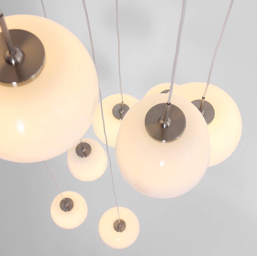 Led Suspension Bollique Verre Ii DépoliFer9 Ampoules clKJuF135T