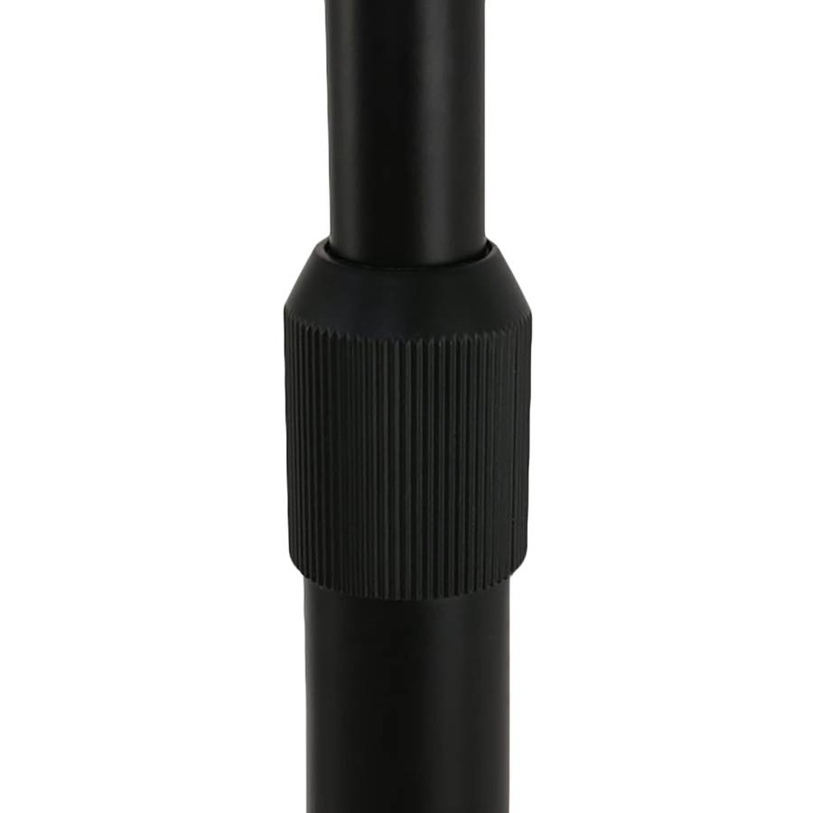Viii Noir Tissu Lampadaire Gramineus MélangéAluminium1 Ampoule WEDH92I
