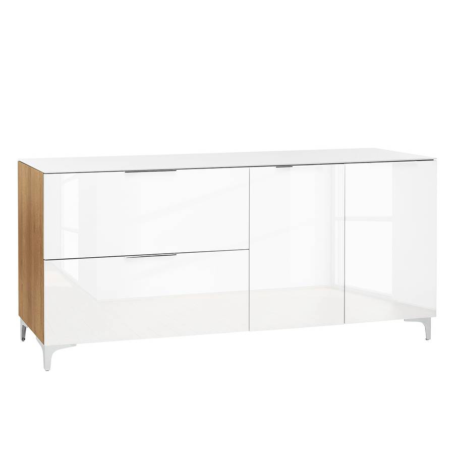 Dekor Glas Riviera Sideboard WeißEiche Ii Shino WrxeCdoB