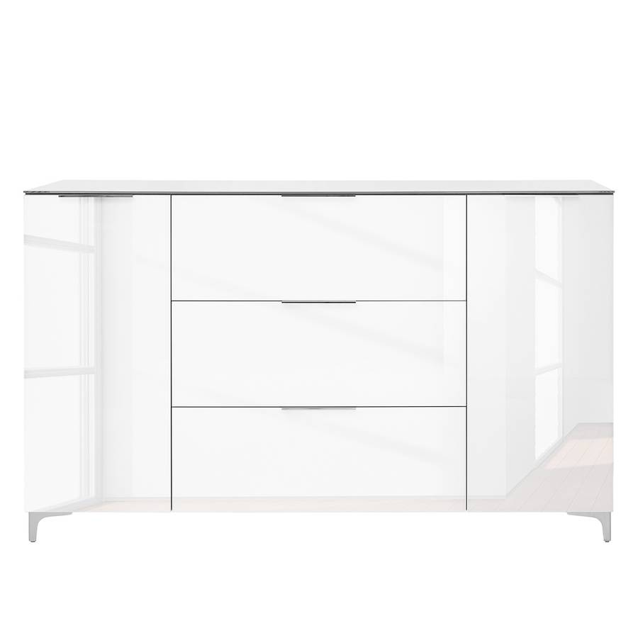 Kommode Glas Riviera WeißEiche Shino Dekor Iii jL3ASq5c4R