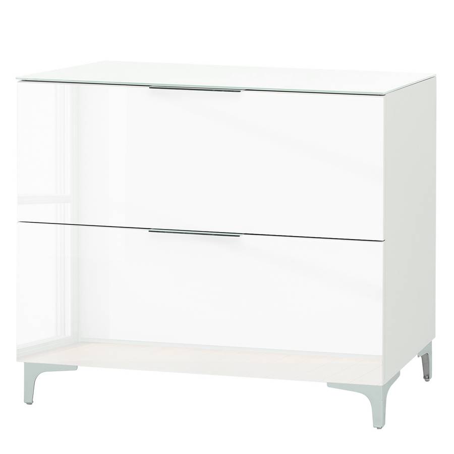Kommode I Glas Weiß77 Cm Shino thxsrCQd