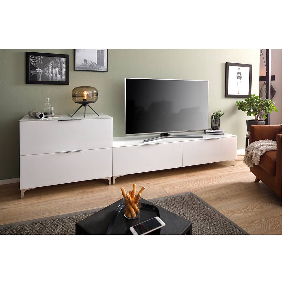Kommode I Glas Weiß77 Cm Shino thxsrCQd