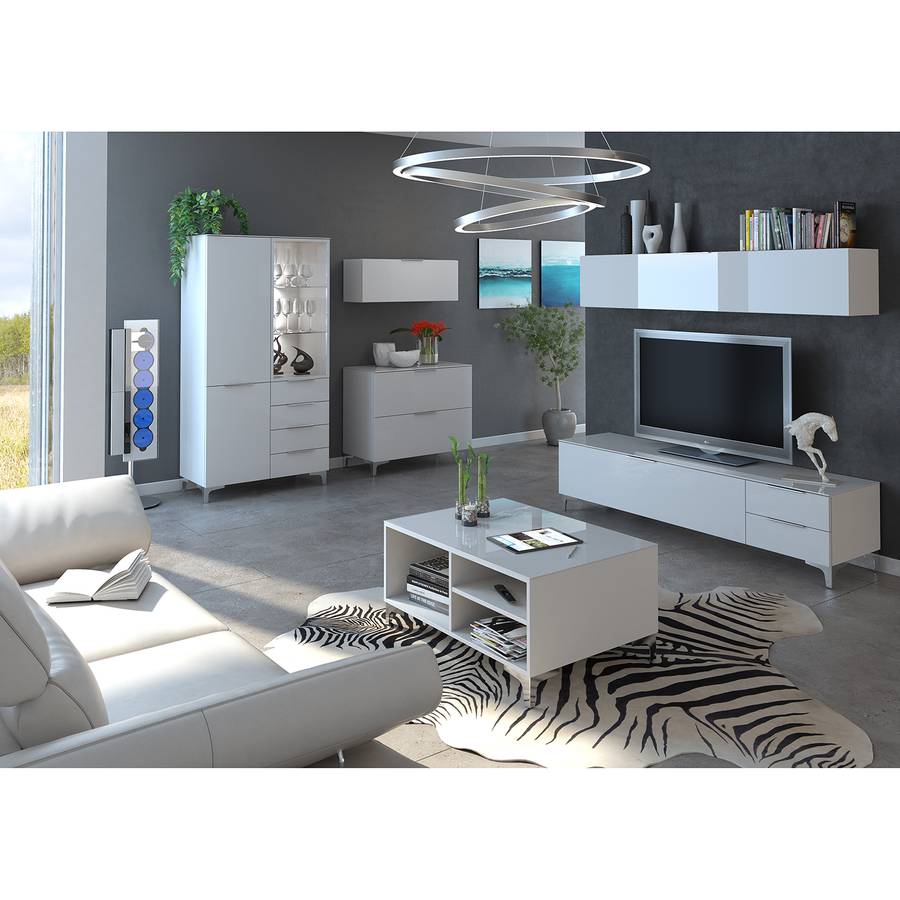 Kommode I Glas Weiß77 Cm Shino thxsrCQd
