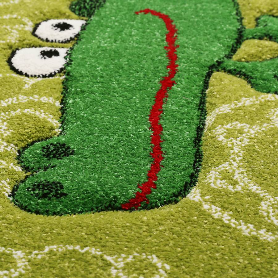 X Crocodile Cm Kinderteppich WebstoffGrün 170 120 hxsQrCBtd