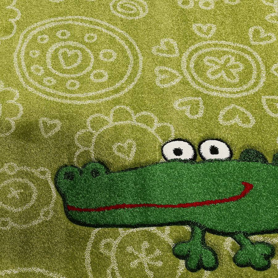 X Crocodile Cm Kinderteppich WebstoffGrün 170 120 hxsQrCBtd
