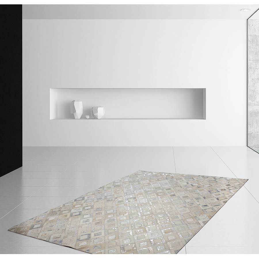VéritableArgenté 110 Cm Spark 80 Tapis En Peau 150 Cuir X wyvNnm80O