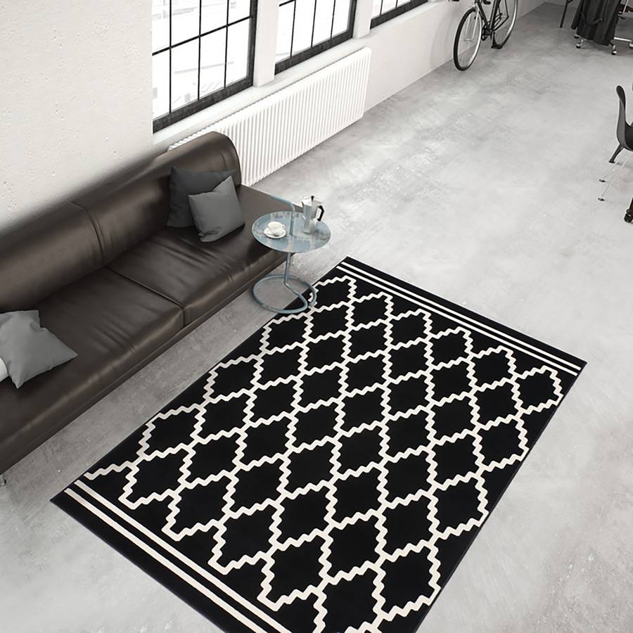 170 200 Cm Tapis TissuNoir X Lina 120 QdChsrtx