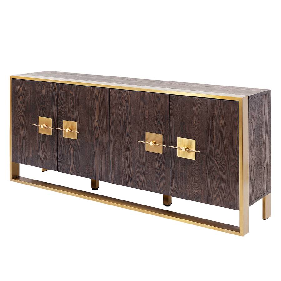 Osaka Esche Sideboard Osaka Osaka Esche Sideboard FurnierEdelstahlMessing Sideboard FurnierEdelstahlMessing kZPXiTOu