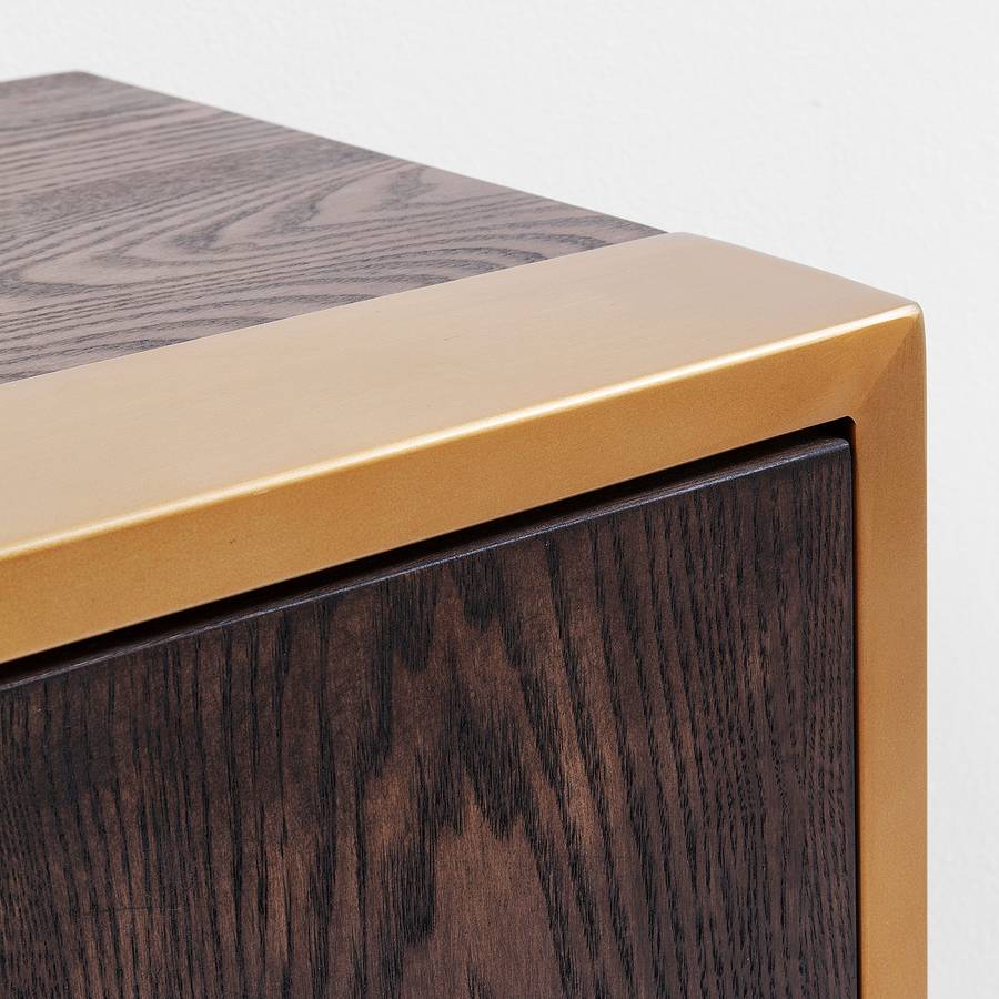 Osaka Esche Sideboard Osaka Osaka Esche Sideboard FurnierEdelstahlMessing Sideboard FurnierEdelstahlMessing kZPXiTOu