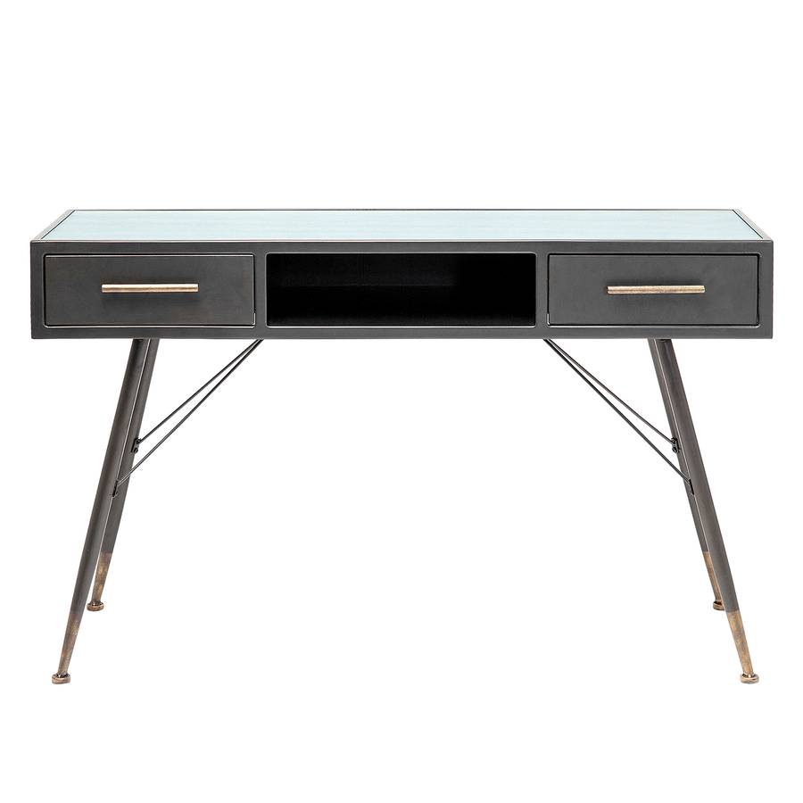 GlasStahlSchwarz Gold Konsolentisch Gomera La eCBordx