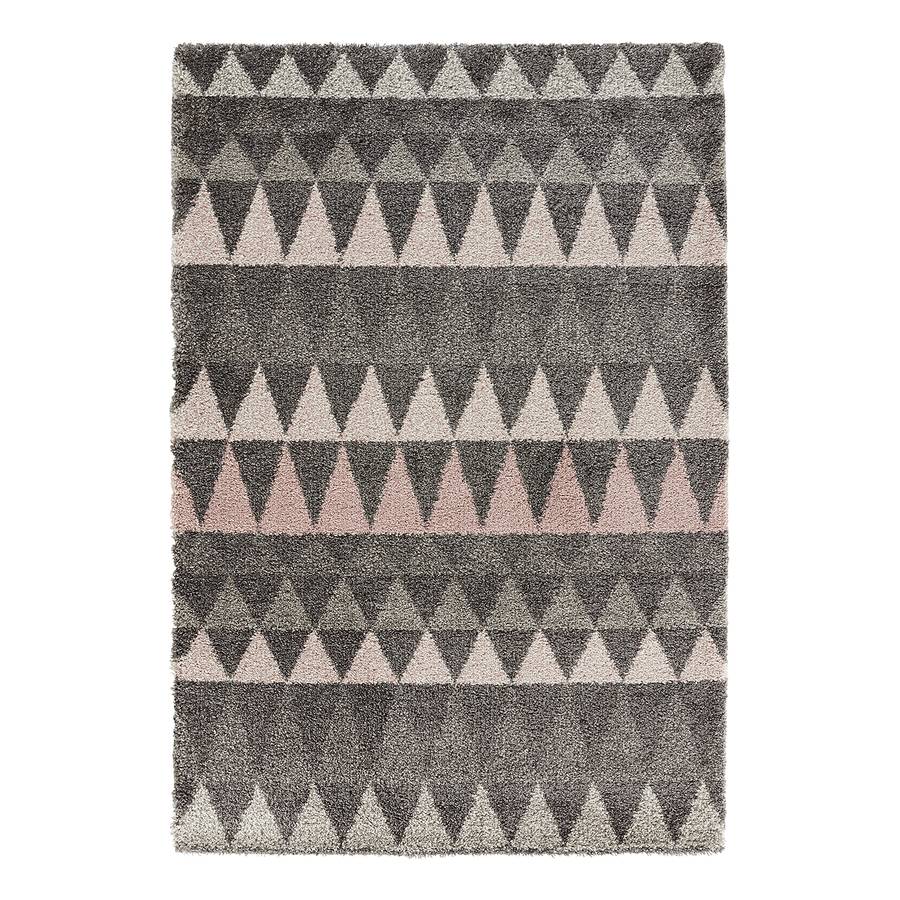 Fibres Épais Cm 160 230 SynthétiquesGrisCrème Triangle Tapis X iuPZOkTX