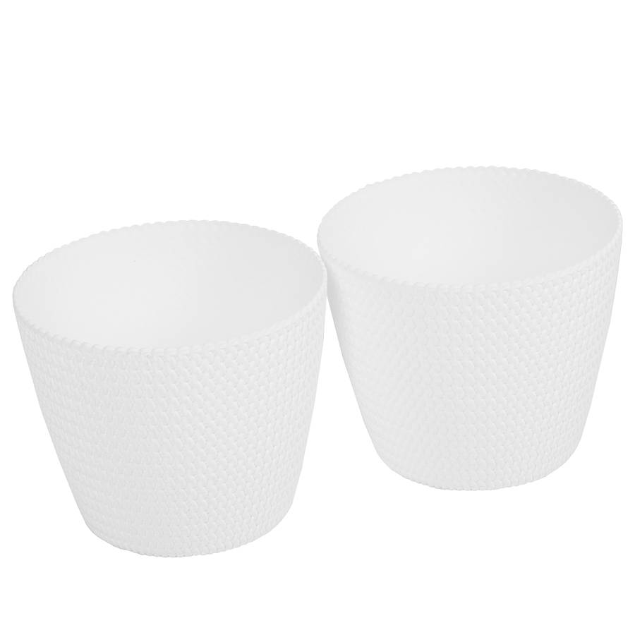 26 De 2Matière pots Looplot Cm Cache PlastiqueBlanc y0OvNPm8wn