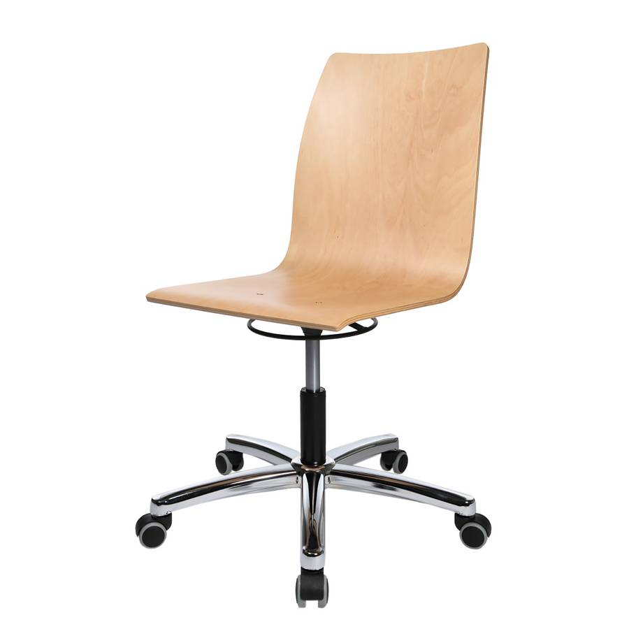 BucheStahlChrom Bürodrehstuhl Cube BucheStahlChrom Holz Bürodrehstuhl Holz Cube Schichtholz Schichtholz Bürodrehstuhl 2H9IWDE