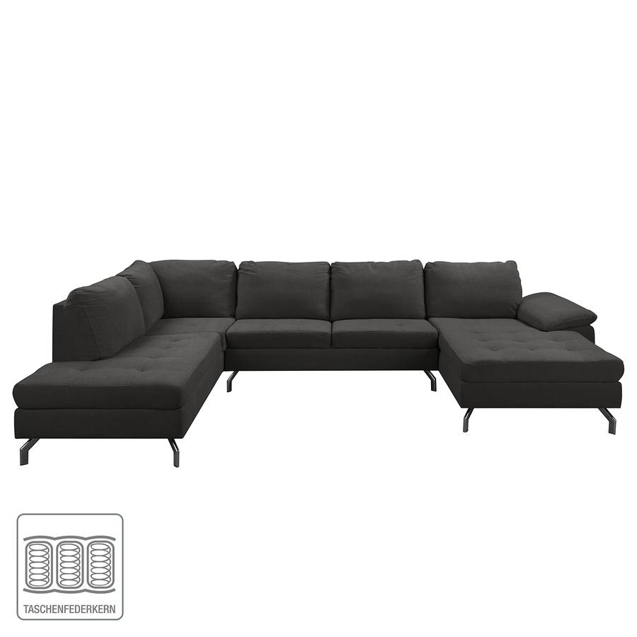 Links Longchair Wohnlandschaft Charmhaven RechtsOttomane WebstoffSchwarz Davorstehend mn0wNv8