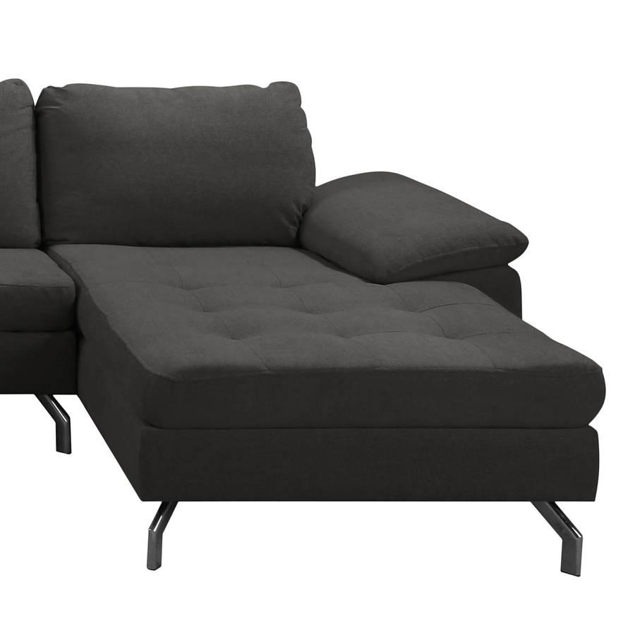 Links Longchair Wohnlandschaft Charmhaven RechtsOttomane WebstoffSchwarz Davorstehend mn0wNv8