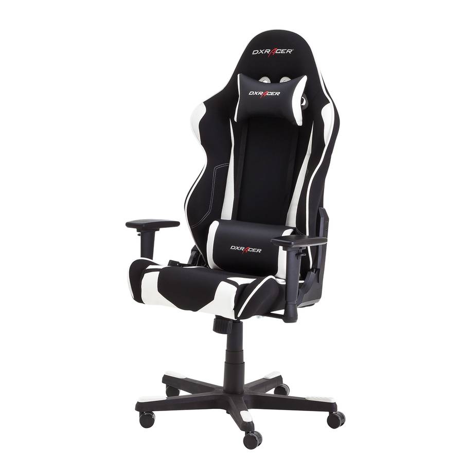 Chair MeshKunstlederSchwarz R3 racer Dx Weiß Gaming tCQrBshdx