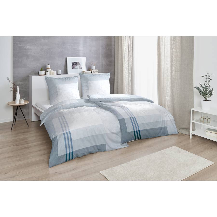 Bettwäsche X teiligBaumwollstoffWeißTaubenblau 200 135 Cm Yuulong2 1KclJTF3