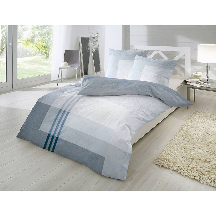 Bettwäsche X teiligBaumwollstoffWeißTaubenblau 200 135 Cm Yuulong2 1KclJTF3