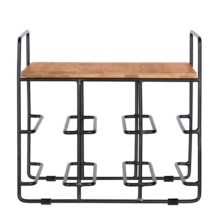 MassivEdelstahlSchwarz Bambus Weinregal I Loft Loft Weinregal Nmv8wn0