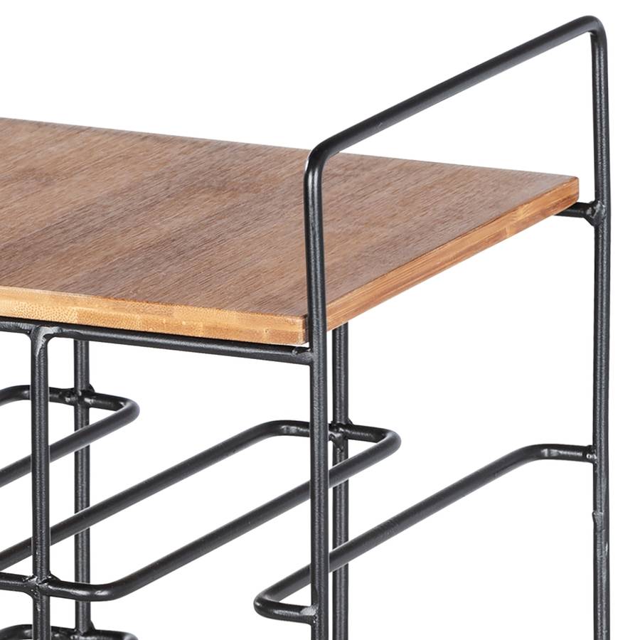 MassivEdelstahlSchwarz Bambus Weinregal I Loft Loft Weinregal Nmv8wn0