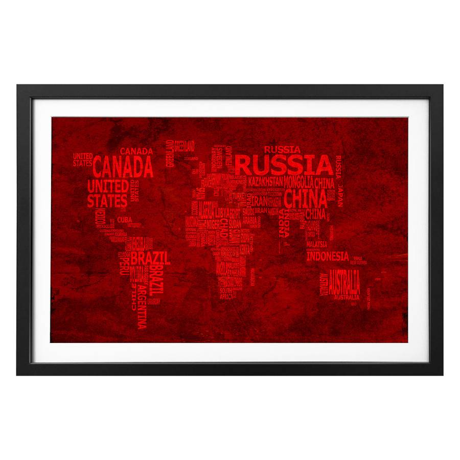 Bild Worldmap 18 Massivholz Worldmap 18 LindeSchwarzWeiß Bild DEH2YbW9eI