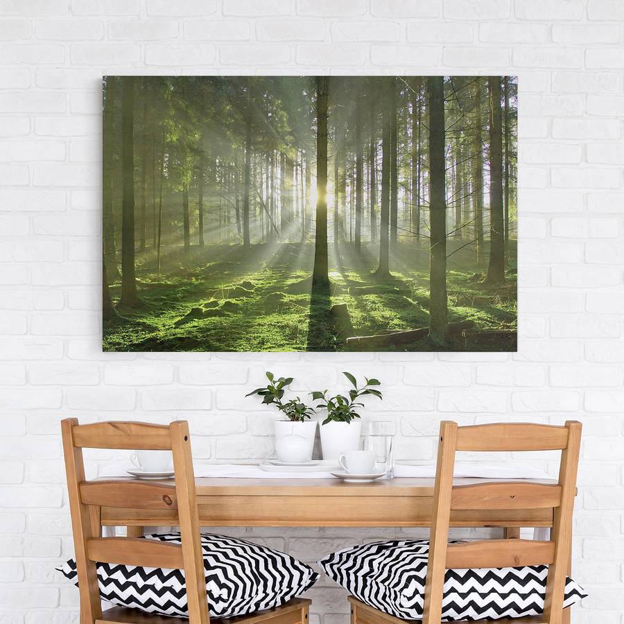 120 Cm Bild FichteMehrfarbig X LeinwandMassivholz Fairytale 180 Spring 8X0OPknw
