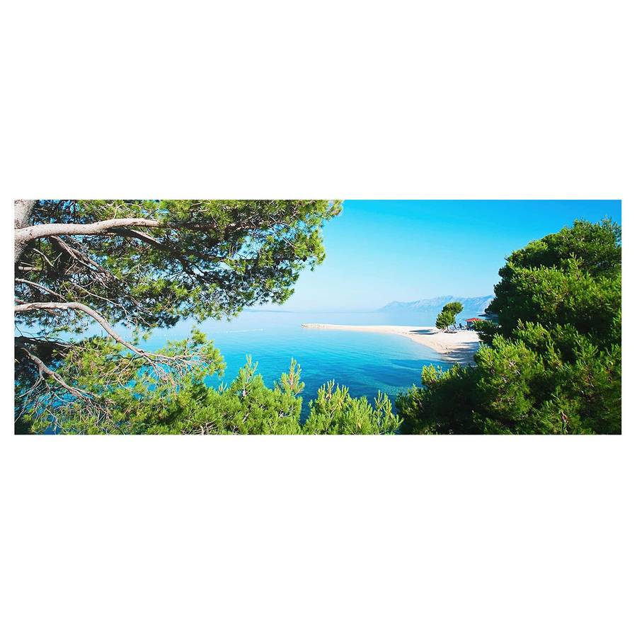 Cm Hidden 50 X Déco Tableau Véritable 125 Paradise RésistantMulticolore Verre dBreCox