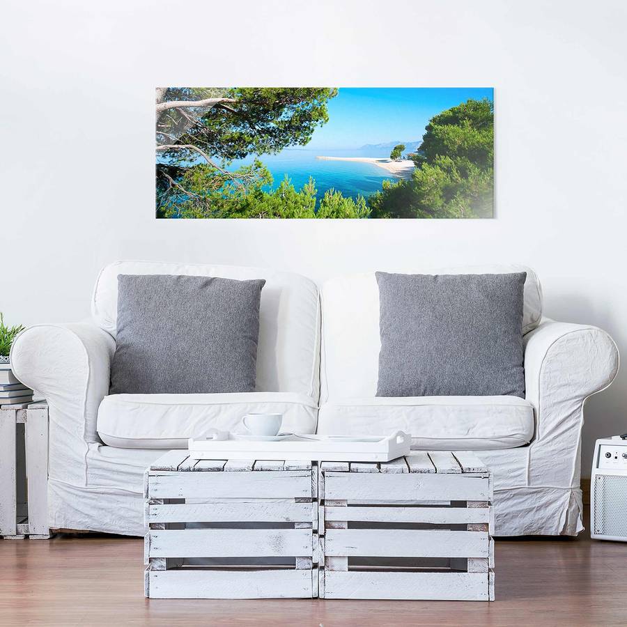 Cm Hidden 50 X Déco Tableau Véritable 125 Paradise RésistantMulticolore Verre dBreCox