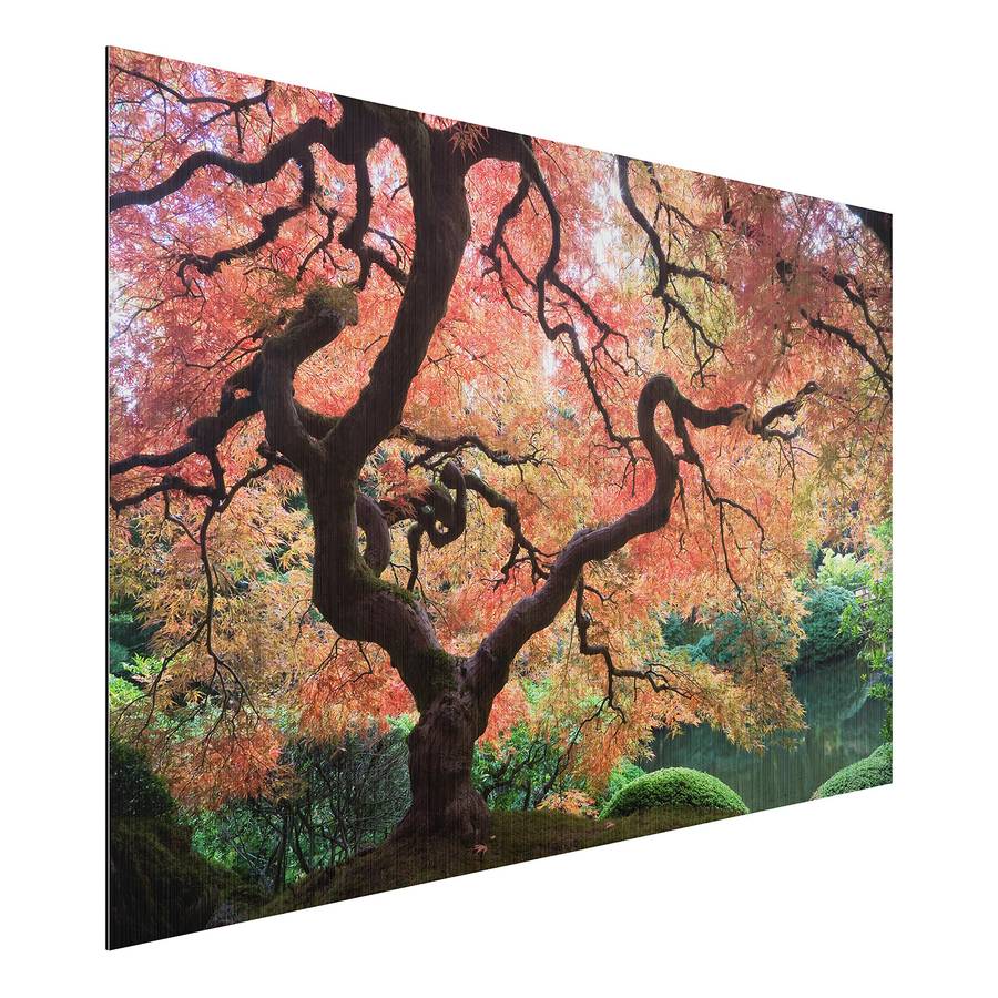 Déco AluminiumMulticolore Cm 120 Tableau Iii Jardin Japonais 80 X SVLqjzMGUp