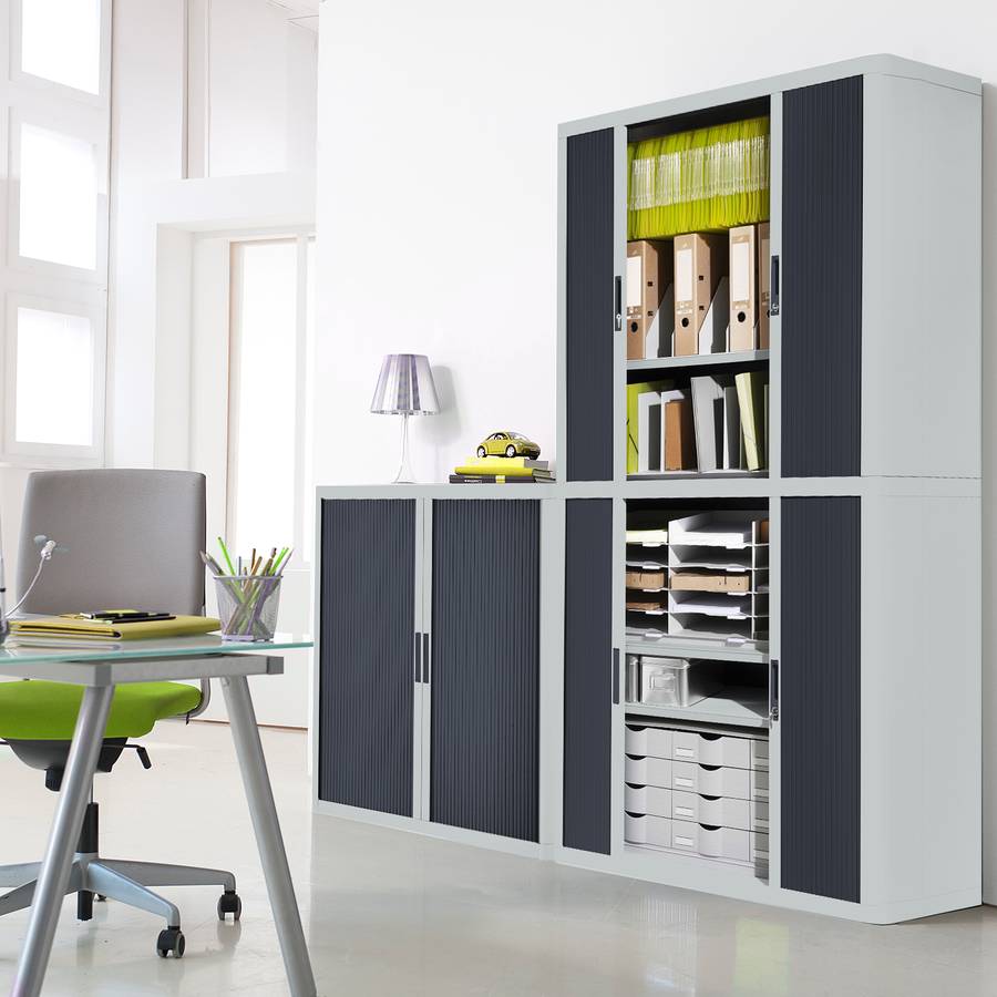 À Cm GrisNoir104 Dossiers Armoire Easyoffice mwyN08nvO