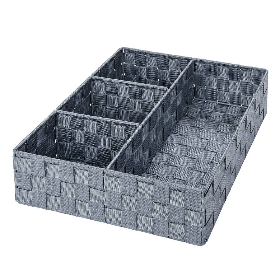 Aufbewahrungskorb Geflochten Grau