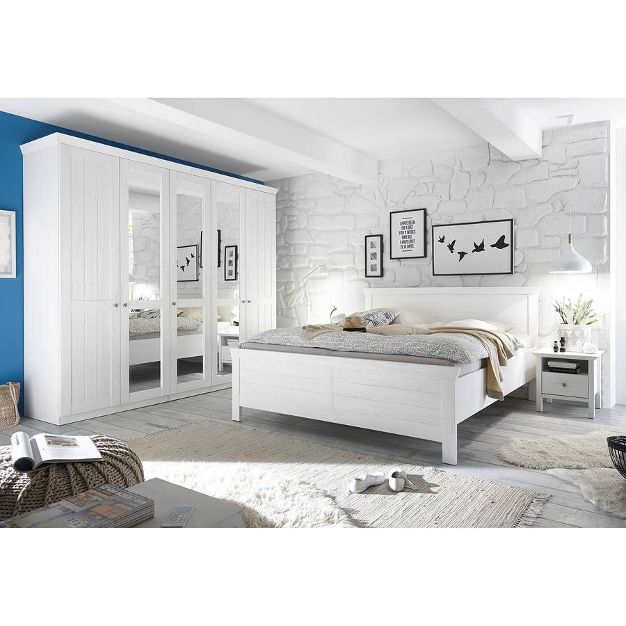 Weiß Paridas Pine Dekor Bett Anderson OvmN0n8w