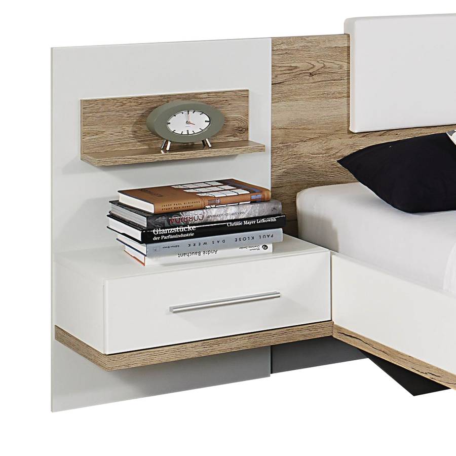 Bustas3 Alpin180 ClairBlanc X De ÉlémentsImitation Chêne 200cm Lit San Remo Nwv8nm0