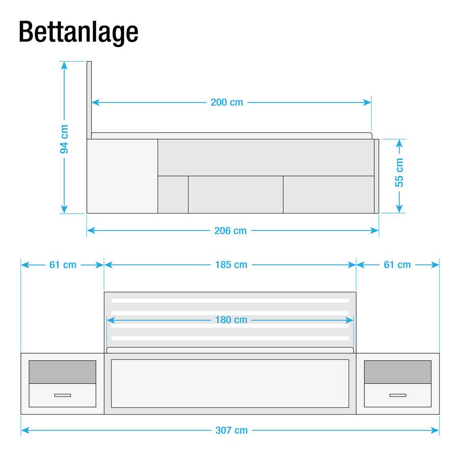 DekorWeiß Bettanlage Bettanlage Rachid Oak Oak DekorWeiß Canyon Canyon Canyon Rachid Oak Rachid Bettanlage m80nwN