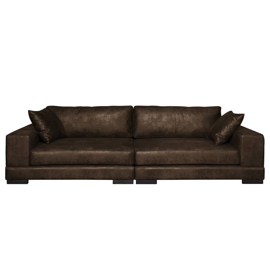 Cuir Mandor Aspect Vieilli Canapé Marron Grand WDI92EHY