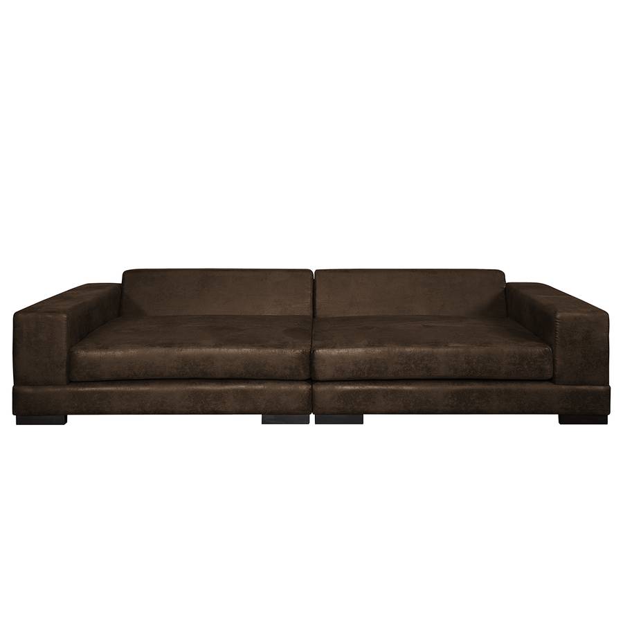 Cuir Mandor Aspect Vieilli Canapé Marron Grand WDI92EHY