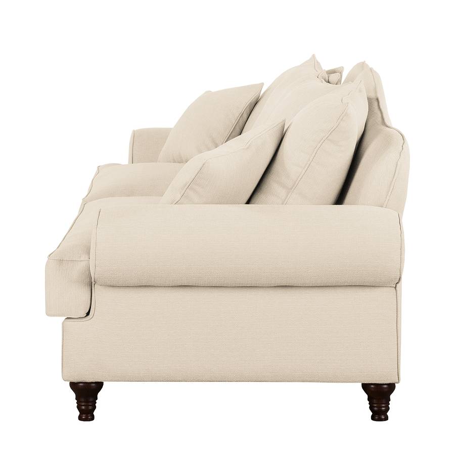 Seelow Tissu Canapé Crème Grand W29EHID