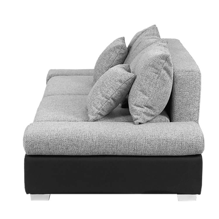 Webstoff Schwarz Bigsofa strukturstoff Grau Truman 5jAL4R
