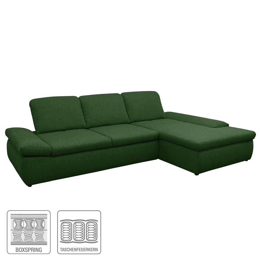 Davorstehend Ecksofa Hills Rechts Webstoff AntikgrünLongchair Boxspring sdxthCrQ