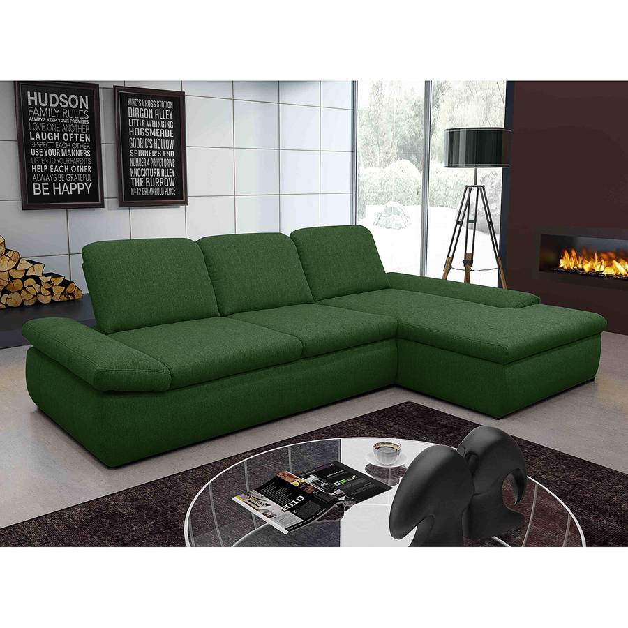 Davorstehend Ecksofa Hills Rechts Webstoff AntikgrünLongchair Boxspring sdxthCrQ