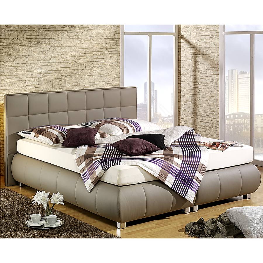 Bonellfederkernmatratze Taupe X 200cmH2 Boxspringbett Elay 140 Kunstleder 3ARqcjL54