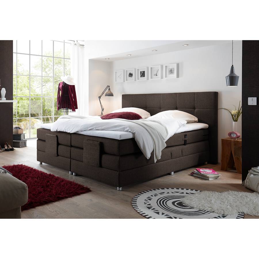 Jamana Gris Marron Boxspring Lit vYb6fg7y