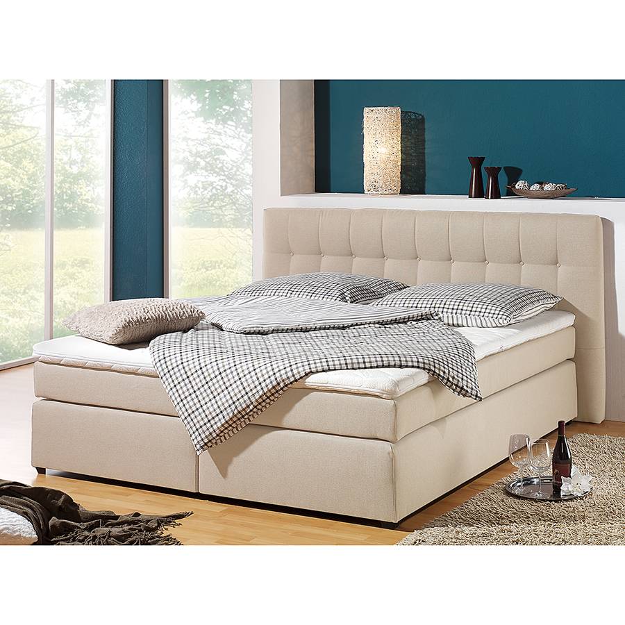 Creme 100 Bonellfederkernmatratze Jean 200cmH2 X Boxspringbett nwNm08