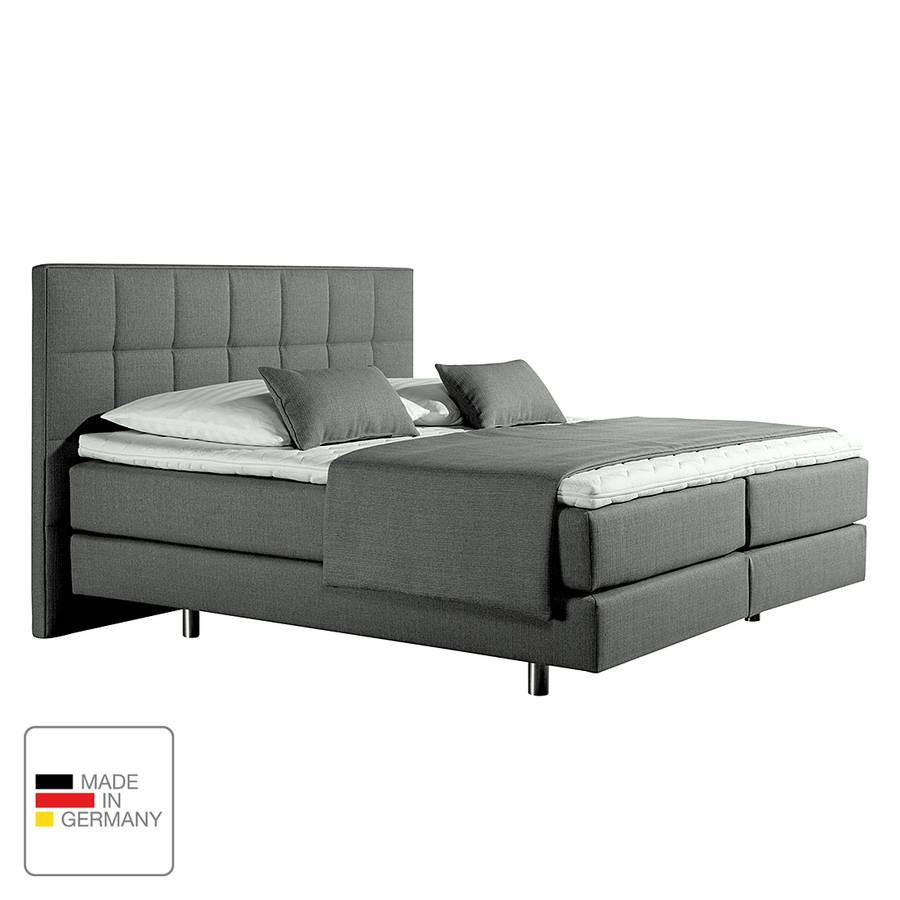 Boxspringbett X Tevin Tonnentaschenfederkernmatratze 160 200cmH2 Anthrazit lKc1uJ3TF
