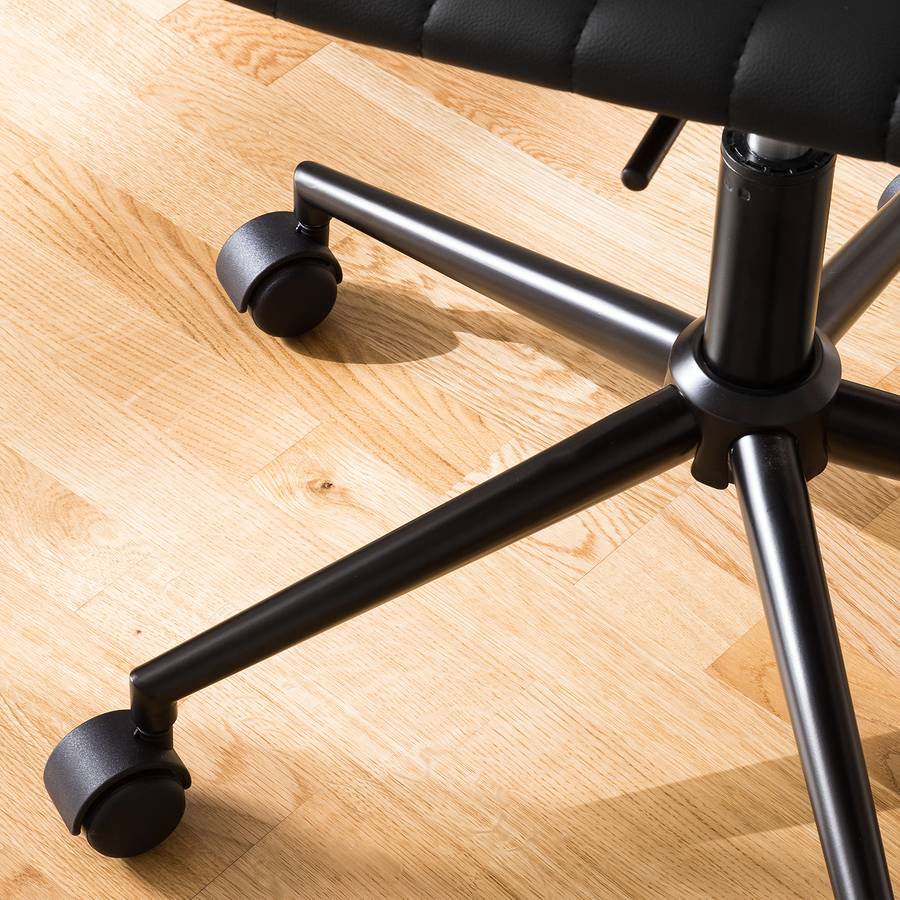 Chaise CuirMétalNoir Bureau Waledas De I Imitation SzqpUMV
