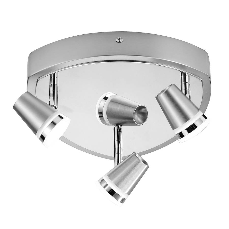 Ampoules Fer Ring Argenté 3 Plafonnier NkZ8OX0Pnw